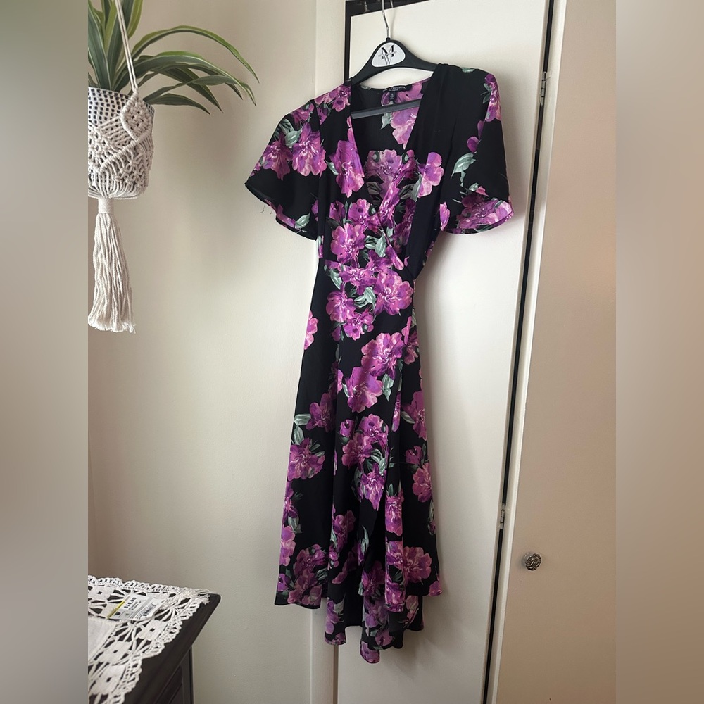 Stunning floral high-low dress